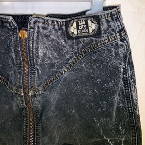 VINTAGE RARE RAG CITY BLUES HIGH WAIST ZIP AROUND